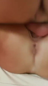 Threesome with a Whore with Small Breasts and Light Hair Receives Her First Anal