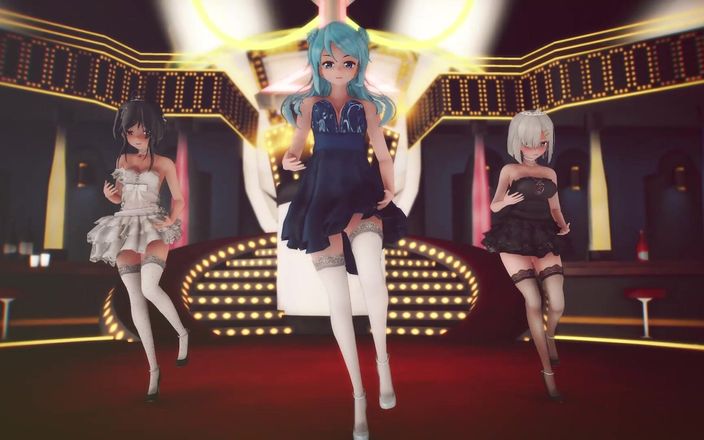 Mmd anime girls: Mmd R-18 - chicas anime sexy bailando (clip 1)