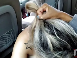 Sucking the giant clitoris