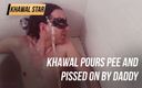 Khawal Star: 아빠에게 오줌을 싸고 오줌 싸는 Khawal