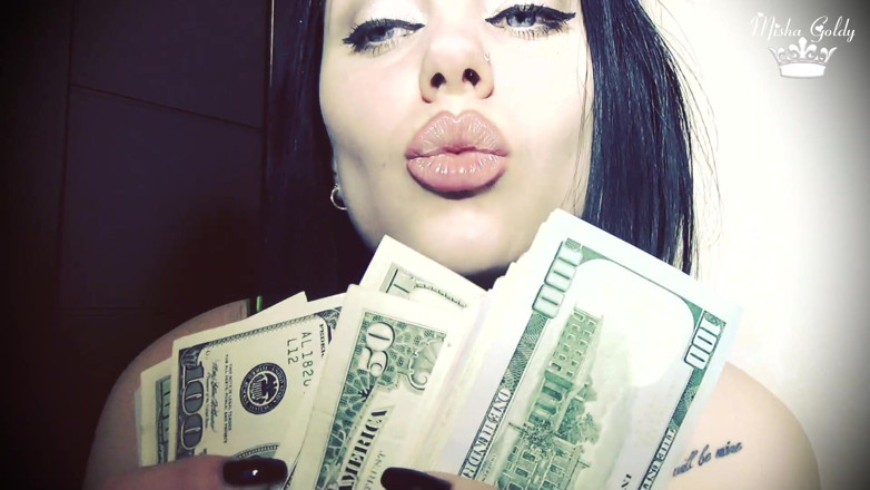 Goddess Misha Goldy: Bani și buzele mele - cuplu perfect! ASMR