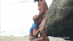 Amateurs videos: Pacarku bertemu teman lesbian di pantai