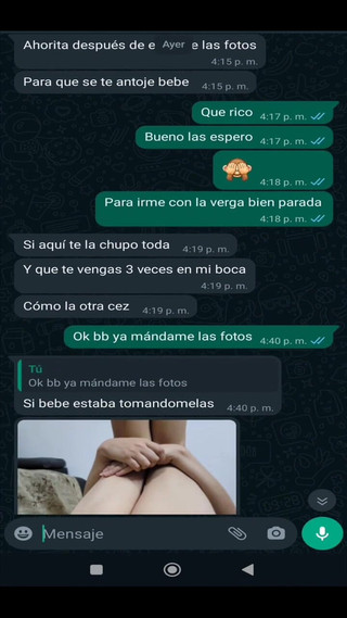 Mexicasero: 和我前任的婊子的热辣聊天，带照片