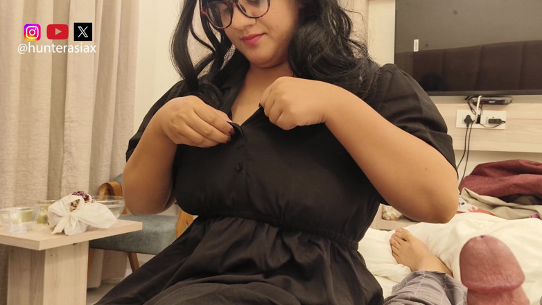 hunter Asia: Hice mi tetona hermanastra acepta tener sexo