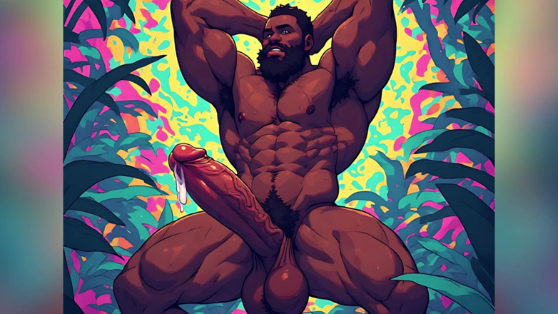 Erotic Man: 筋肉男たちが射精するアート