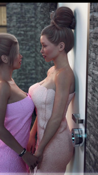 Awam 2 - esposa e madrasta - S2 - Parte 4a - Sofia fica deliciosamente imunda com Meninas na Sauna.