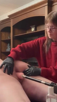 Domlady Mia - Punishment of Terror for the Slave - Training: Ass Fucked by the Fucking Machine - Part 1