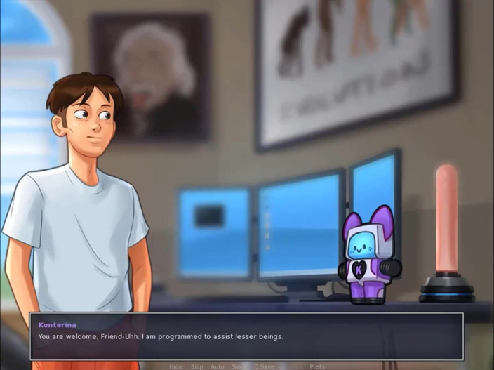 Cartoon Play: Summertime saga teil 216 - sexy wissenschaftslehrerin in dessous
