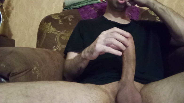 Alex Metallov: Big Cock and Hot Balls. Horny Guy Jerking and Derives...