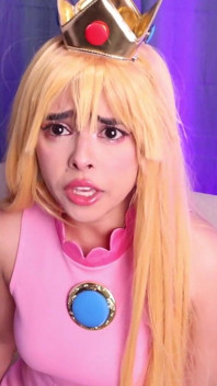 Punto di vista: la principessa peach ti dà la ricompensa