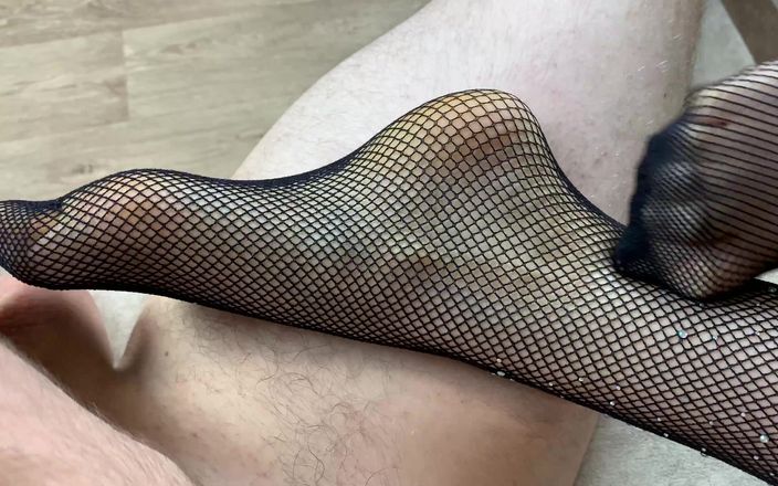 Gloria Gimson: Girl in Black Fishnet Tights Seduces Guy and Lets Him...