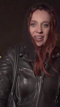 Exploradora alemana - flaca pelirroja pecosa esposa francesa Luna Thurman recogida para casting de sexo