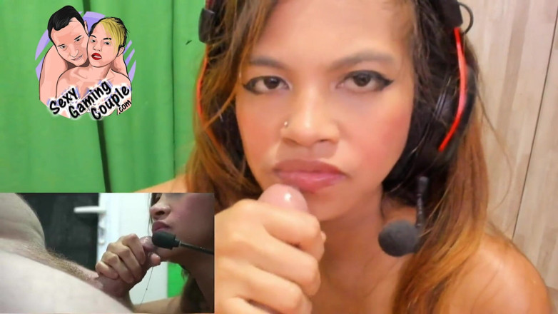 SexyGamingCouple: Cum in mouth blowjob from my hot Pinay MILF wife...