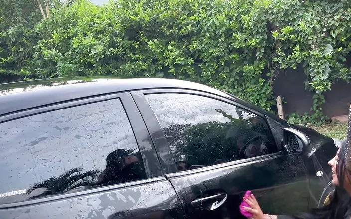 KerentSleen: Horny Students Wash Car and Fuck