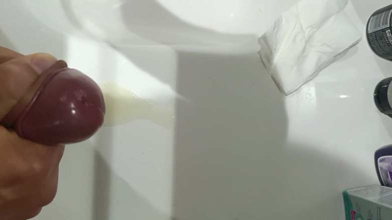 Pink-dick: Groß unberührter cumshot