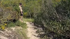 Blowjob and Cruising at the Nudist Beach
