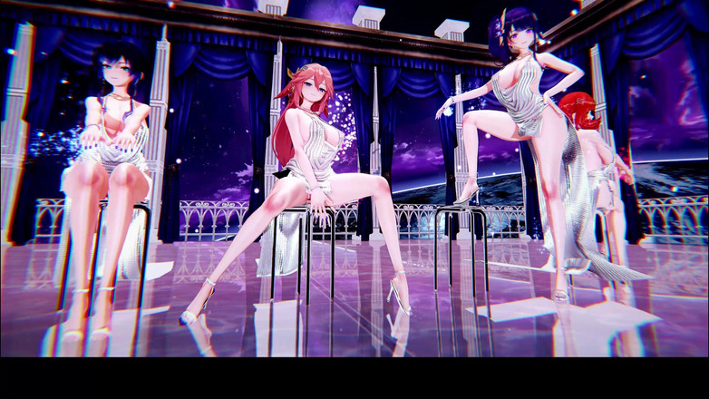 MikuMotion: [mmd] ローリンの4人乗りのセックスユニフォーム。船乗りのストッキング