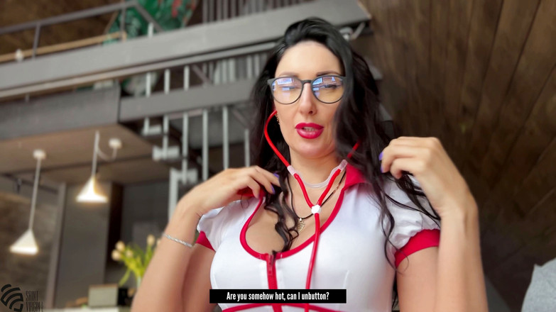 LizaVirgin: 看護師はペニスをしゃぶってテストを受けました