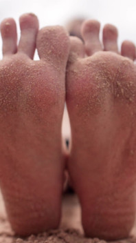 Worship My Feet on Public Beach and Get My Permission to Cum