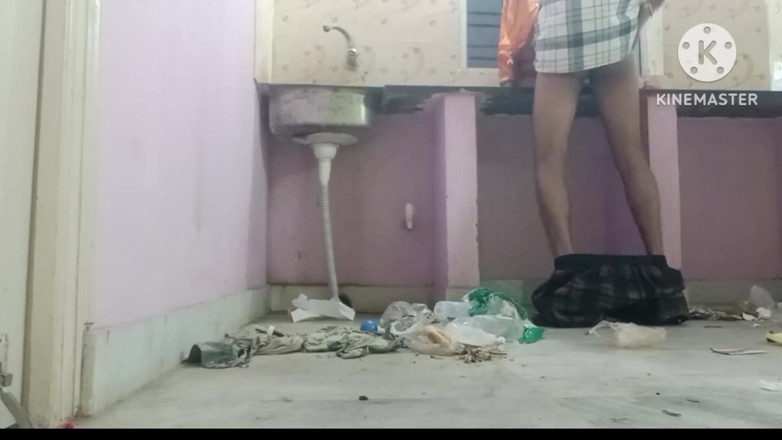Jink: Indische schöne hausfrau, die zu hause hart fickt