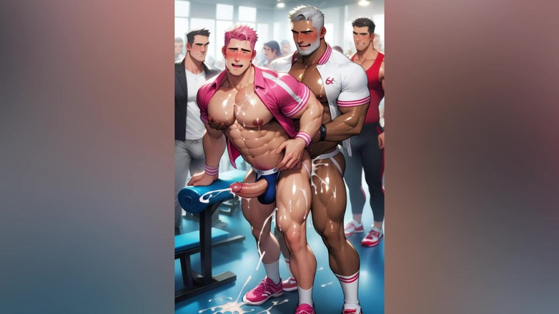 Bosss: Pink Hair Hunk Ass Fuck