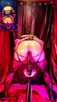 Bouncing My Ass, Squeezing My Big, Thick Dildo, Pounding My Hole Hard, Dressed Like a Slutty Maid 4