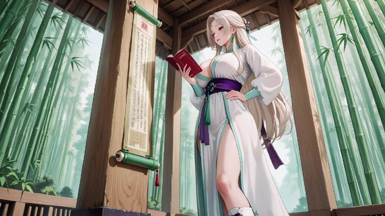 Tay Swift X: Beyaz Kimono hizmetçi! Japon koridorunda diz çöküyor, güneşin altında ıslak kalçaları ortaya çıkaran...