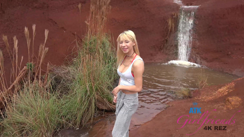 ATK Fans (Girlfriends): Kenzie playing with her pussy and getting hot in the...