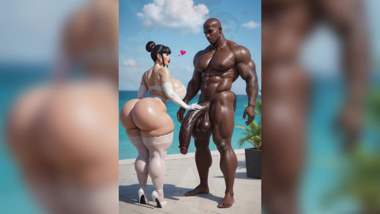 ERFWS: Une grosse bite noire se fait baiser par un gros...