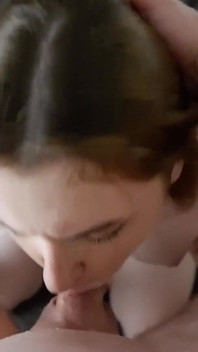 Girlfriend's First Deep Throat Blowjob