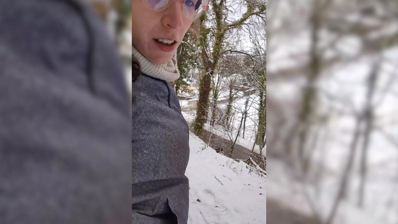 Prxcy Tgirl: BBC Riding in the Snoww