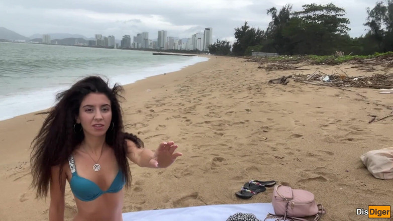 Dis Diger: Babe Can I Cum on Your Tits? - Cock Flashing on...