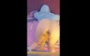 dolphinboy: Shaking Legs Anal Orgasm When Dildo Tickles Prostate 1