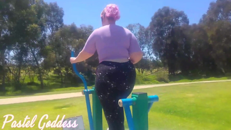 PastelGoddess: Bbw pot a prd čištění po cvičení