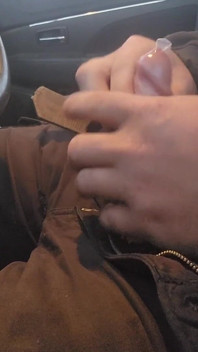 Public Jerk in the Car with a Condom.