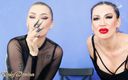Kinky Domina Christine queen of nails: Fumer avec des ongles aiguilles extrêmes, ASMR