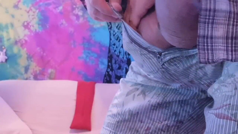 Monster_Meat_: Fitting on my tightest shorts and freeballing
