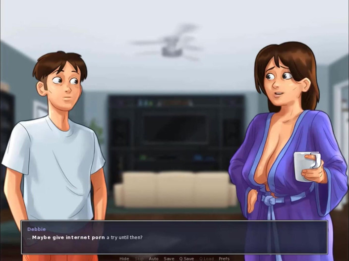 Cartoon Play: Summertime Saga bahagian 49 - tonton malam filem