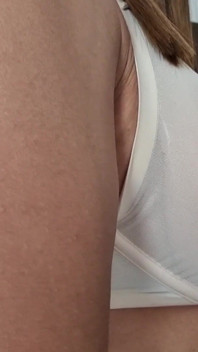 Sexy Transparent Bra, Touching My Tits and Masturbating