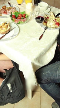 Public Extreme! Hot Licking and Fucking Orgy in a Restaurant