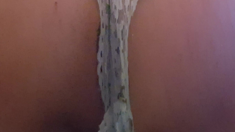 SavageHeater59: Hermoso plano cercano con un culo de encaje