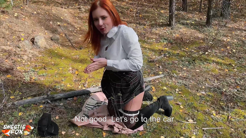 Sweetie Fox: Redhead student sucked and fucked with classmate to keep warm...