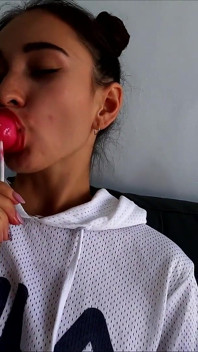 Sweet Candy Masturbation - Student Pussy