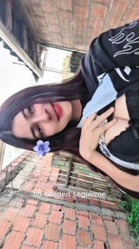 Porn Actress Yulieth Gomez Touches Her Breasts Outdoors