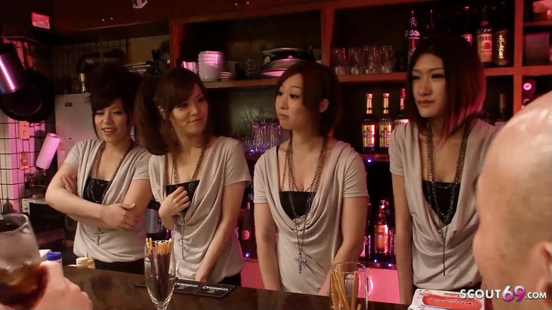 Asian porn collection: Uncensored Japan group sex with skinny teens at party