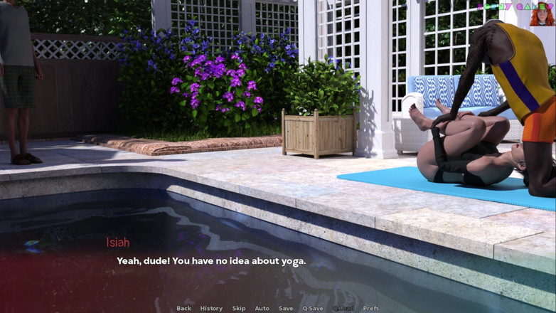 Porny Games: 내 자지를 빨아주는 거유 밀프 ! (씬 01)