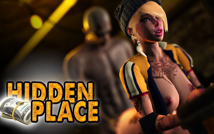 Emptie41: Secret Place. Tattooed Blonde Girl Accidently Found Random Sex Partner...