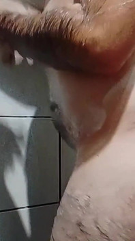 Schaum und Dusche