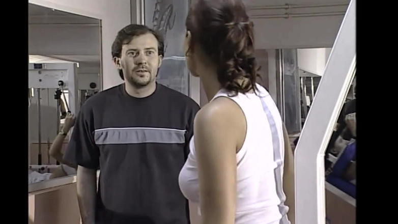 Vintage megastore: Сногсшибательную блондинку в спортзале трахает ее тренер по мускулу