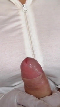 Latex handschoenen en operatief masker (sperma eten)